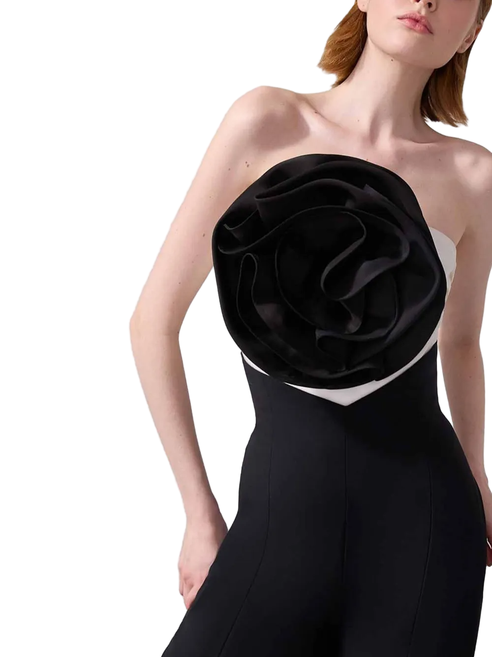 V-WAIST WIDE-LEG PANTS