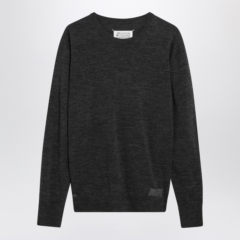 Grey wool-blend sweater
