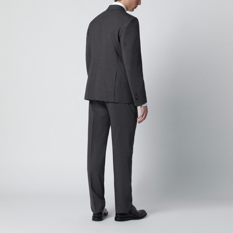 Grey single-breasted suit in wool blend
