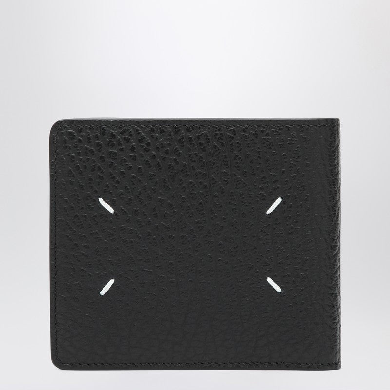 Black Four Stitches bi-fold wallet