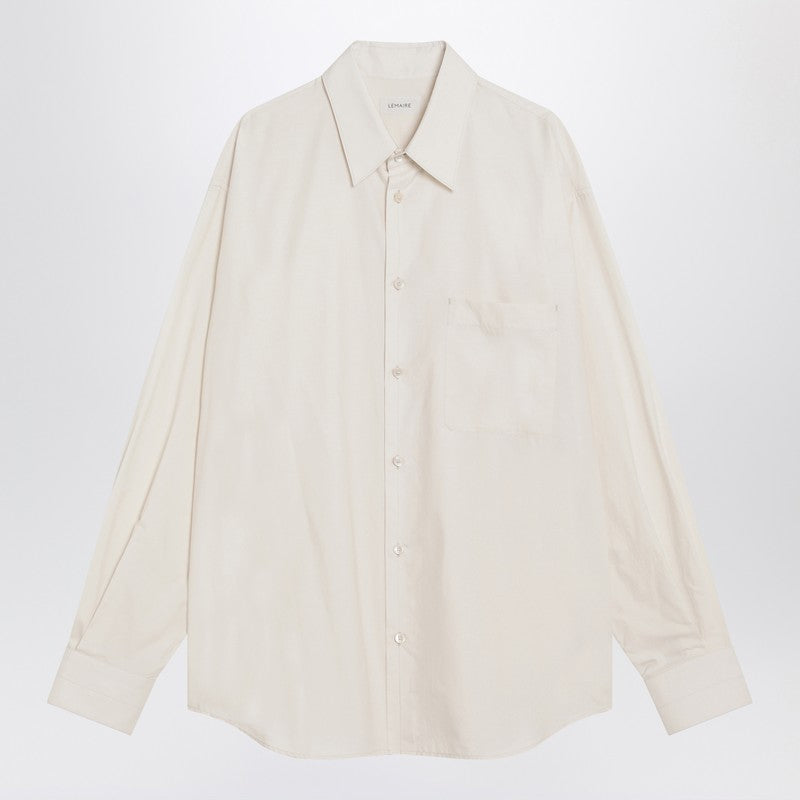 Ivory cotton and silk shirt