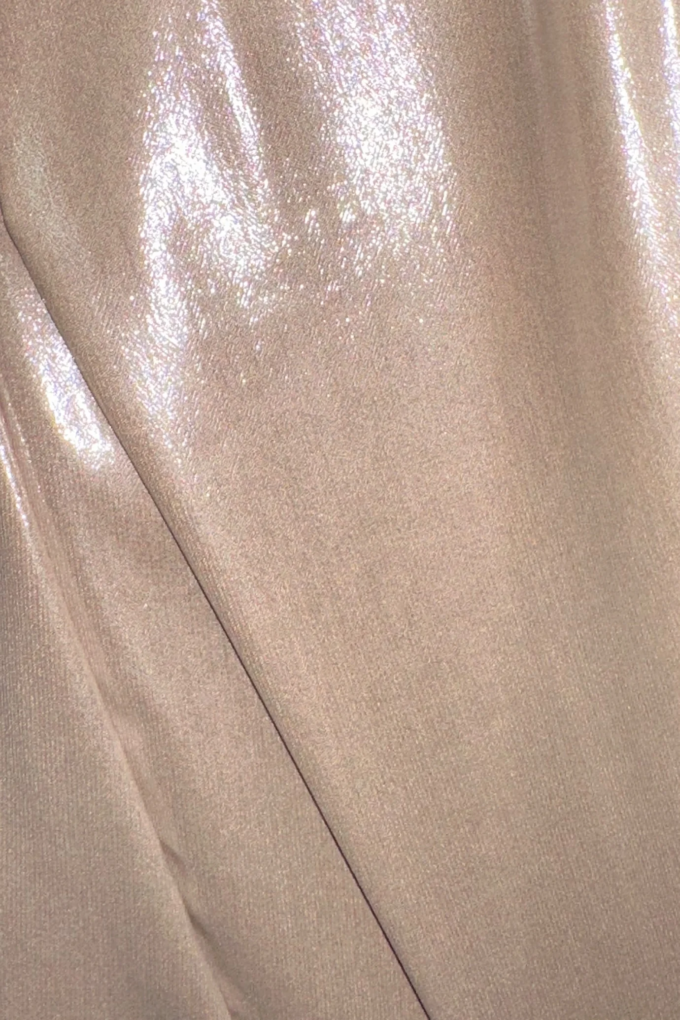 SAARA DRAPED GLOSSY CHIFFON DRESS