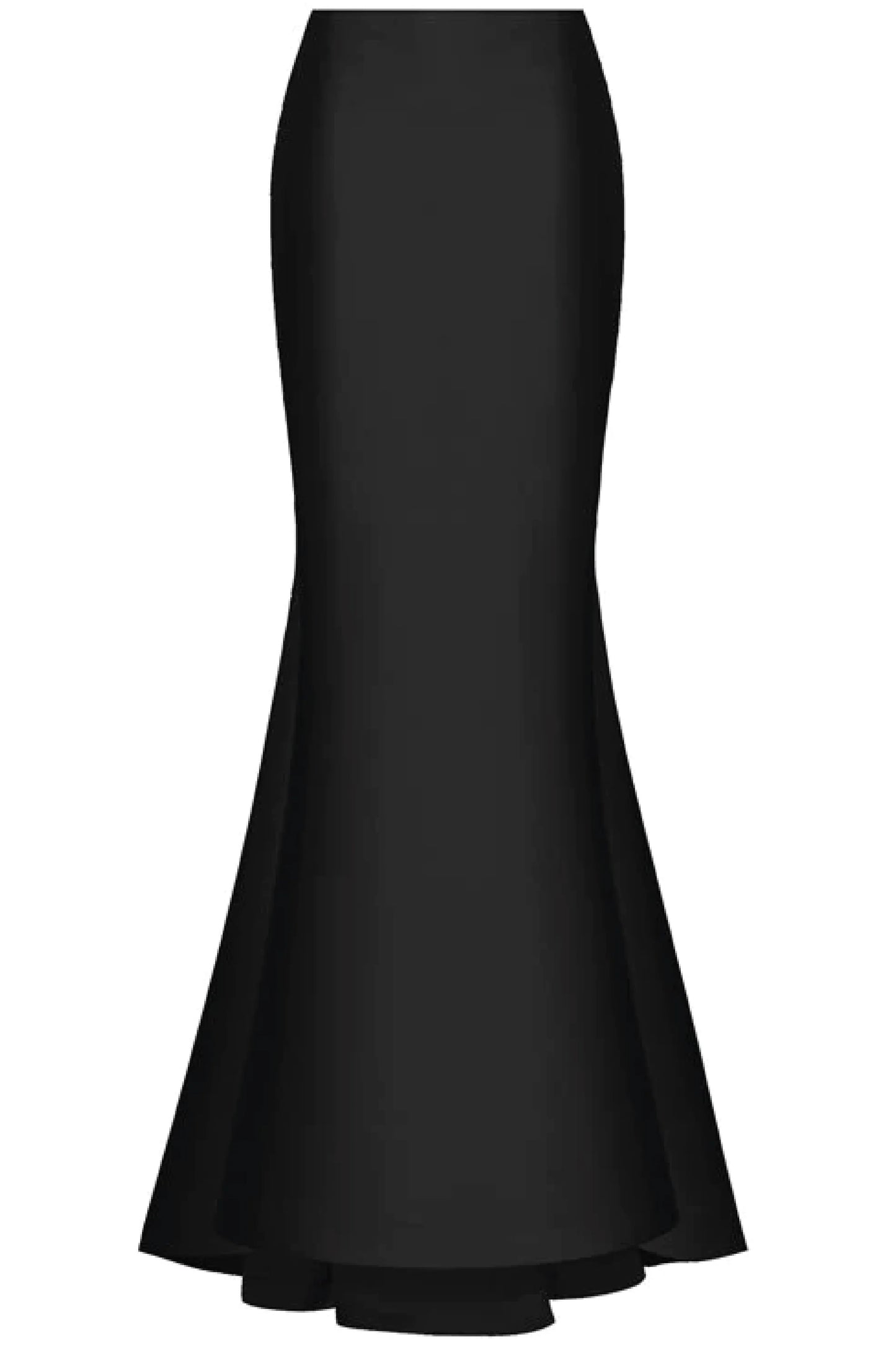 SATIN MAXI SKIRT WITH A TRAIN