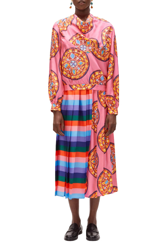 SHARON BLOUSE IN ROSE ANTHOS