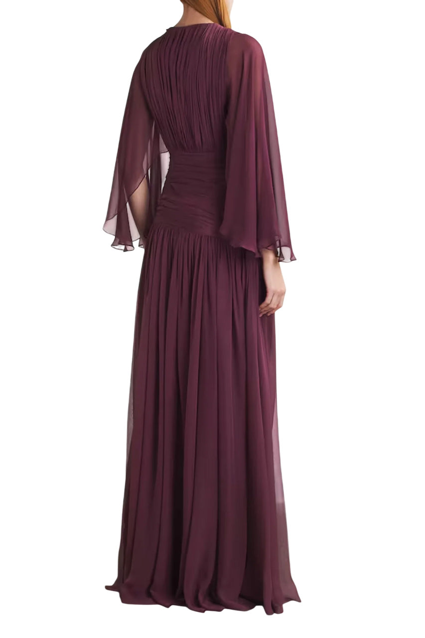 SILK CRYSTAL-EMBELLISHED GOWN