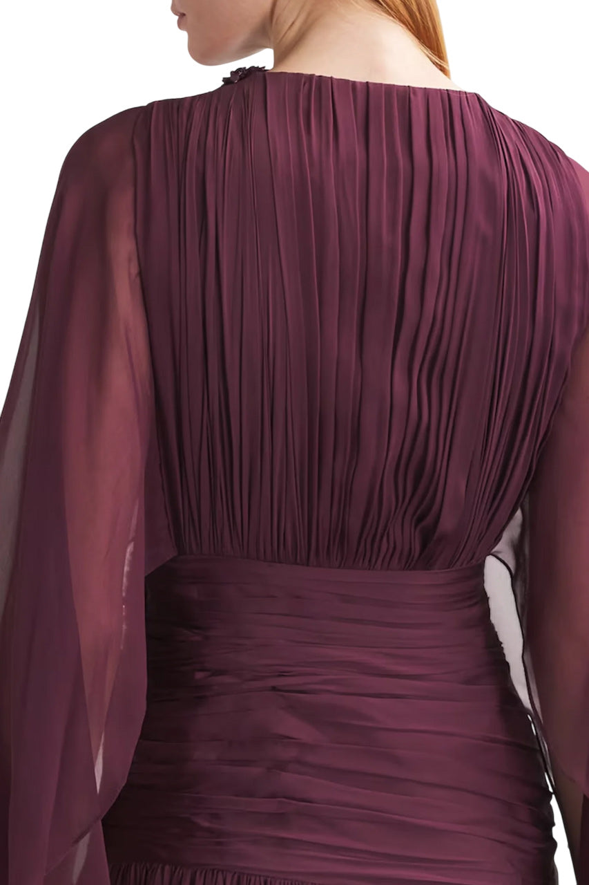 SILK CRYSTAL-EMBELLISHED GOWN