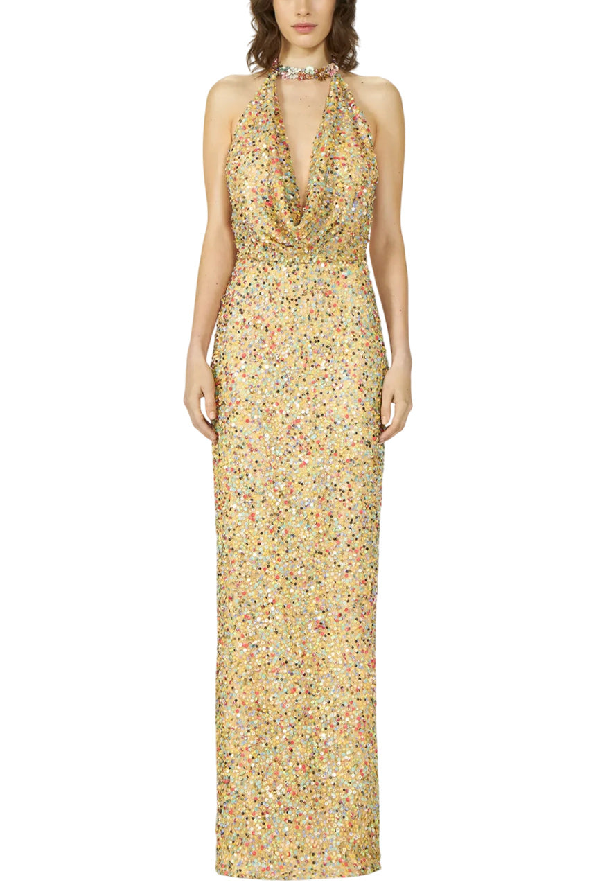 SIMONA SEQUIN MEDLEY GOWN