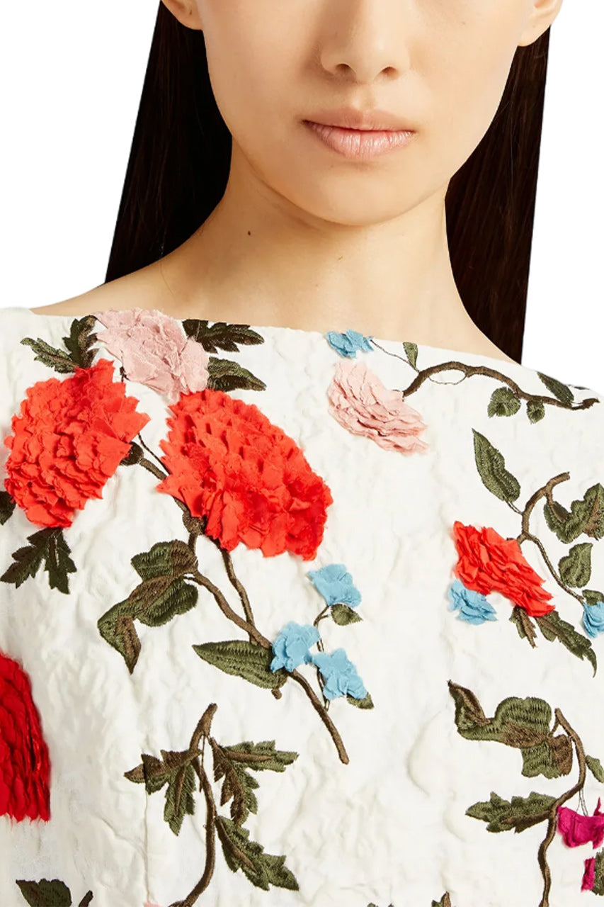 SLEEVELESS BOAT NECK COCKTAIL DRESS