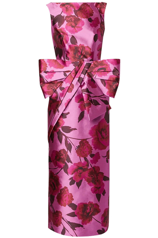 SLEEVELESS GOWN WITH FRONT BOW DETAIL