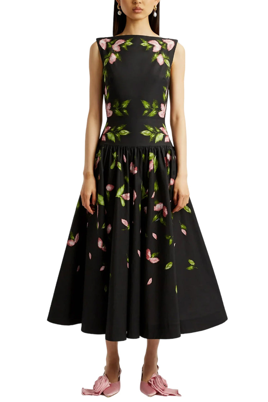SLEEVELESS MIDI DRESS