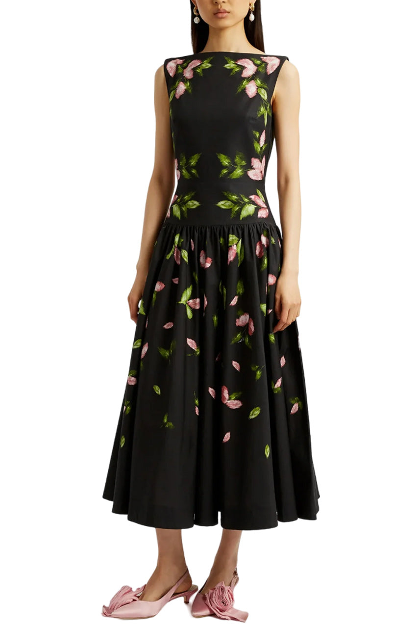 SLEEVELESS MIDI DRESS