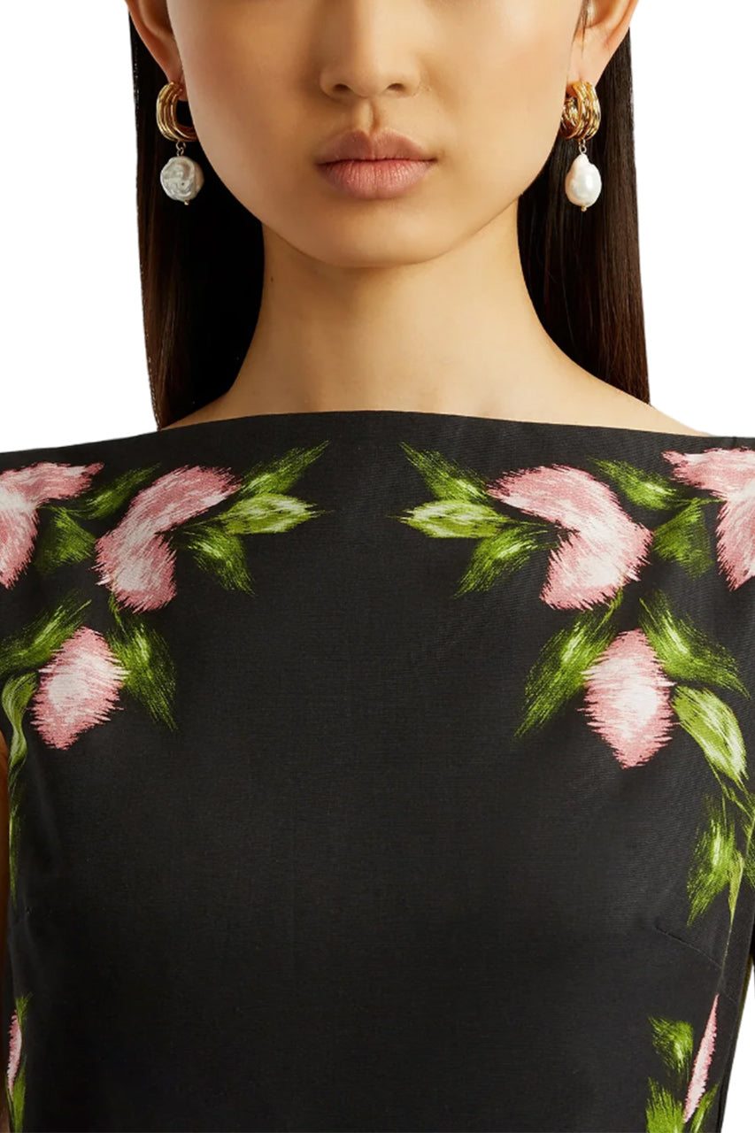 SLEEVELESS MIDI DRESS