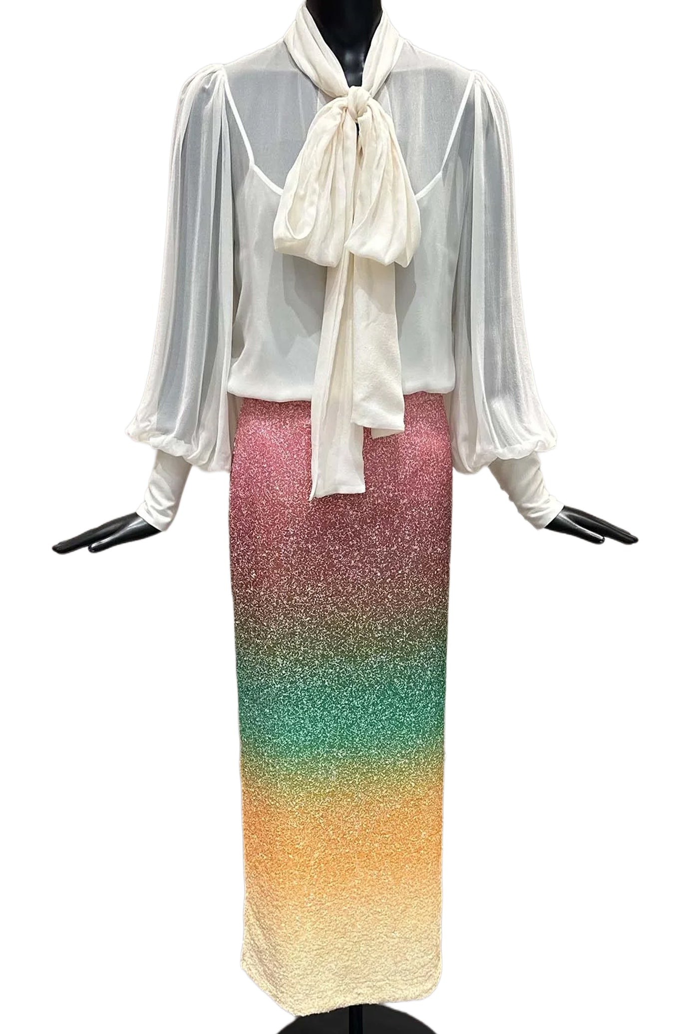 SLOANE SILK-CHIFFON BLOUSE