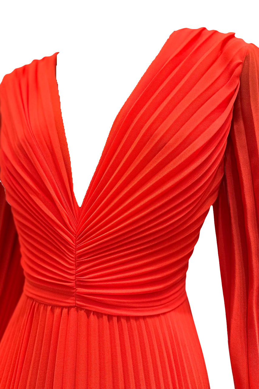 SOFT LONG DEEP V-NECK GOWN