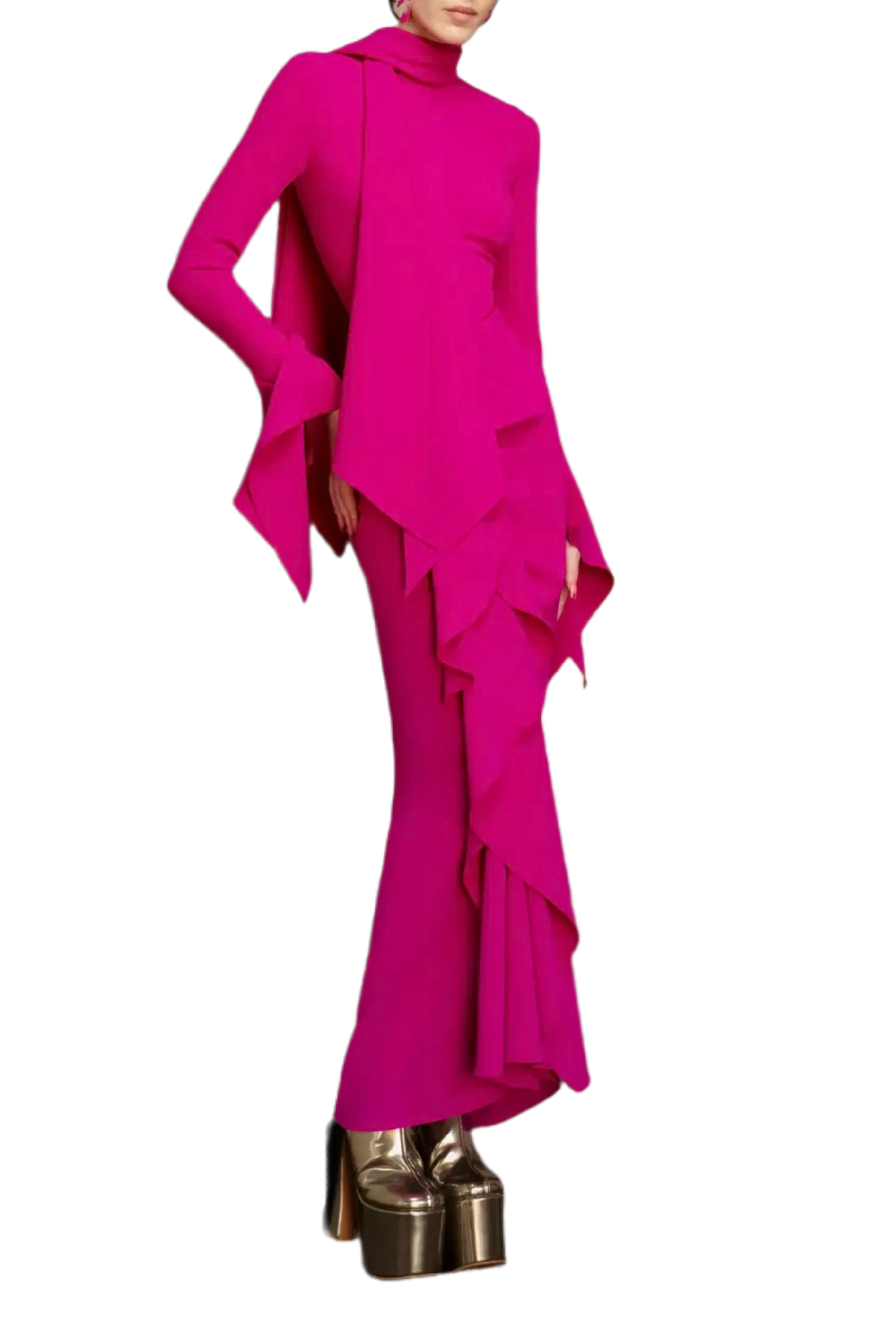 NELLA DRESS IN FUCHSIA