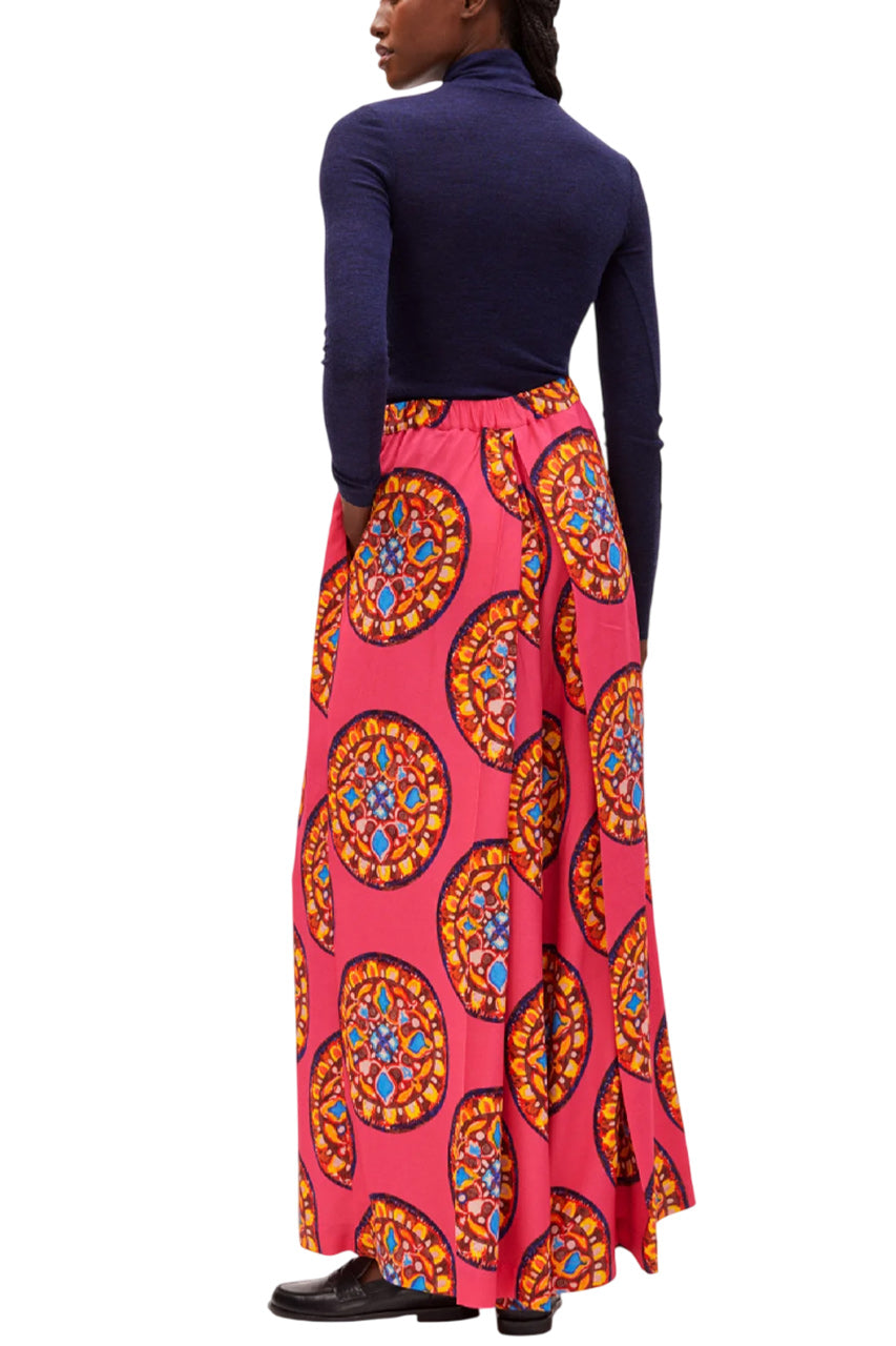SPLIT SKIRT LOULOU IN ROSE ANTHOS