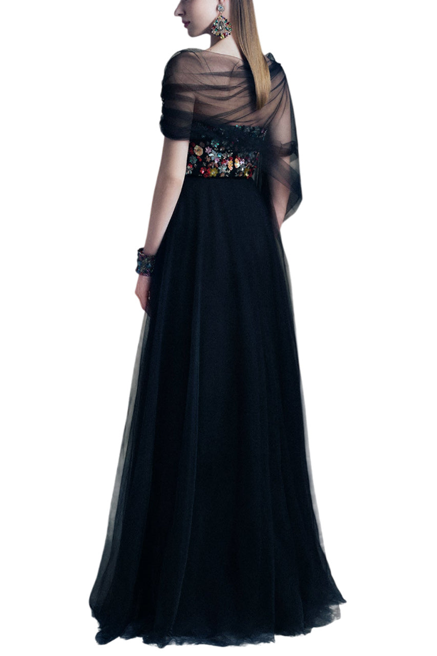 STRAPLESS A-LINE GARDEN GOWN