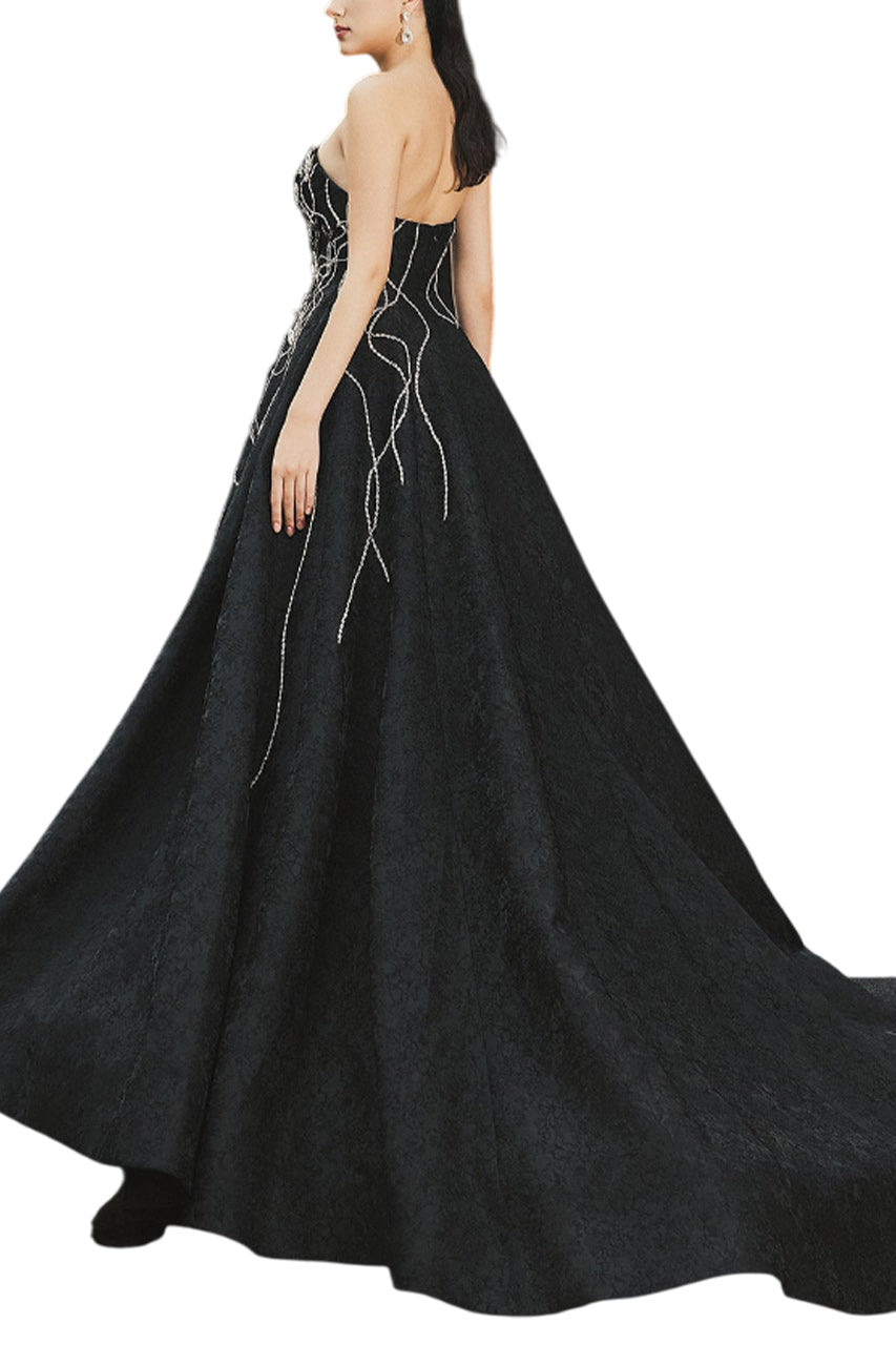 STRAPLESS SWEETHEART A LINE BALL GOWN