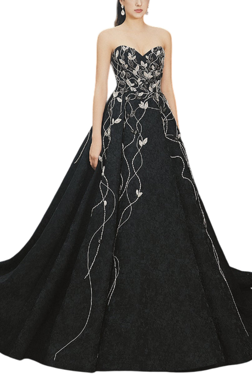 STRAPLESS SWEETHEART A LINE BALL GOWN