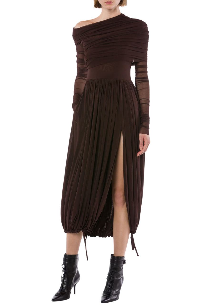 STRETCH TULLE DRESS