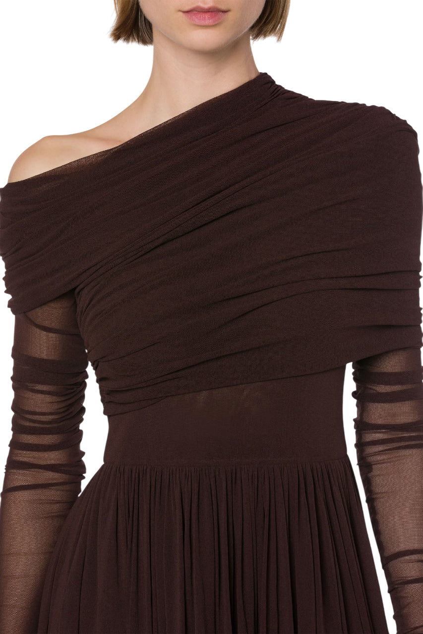 STRETCH TULLE DRESS