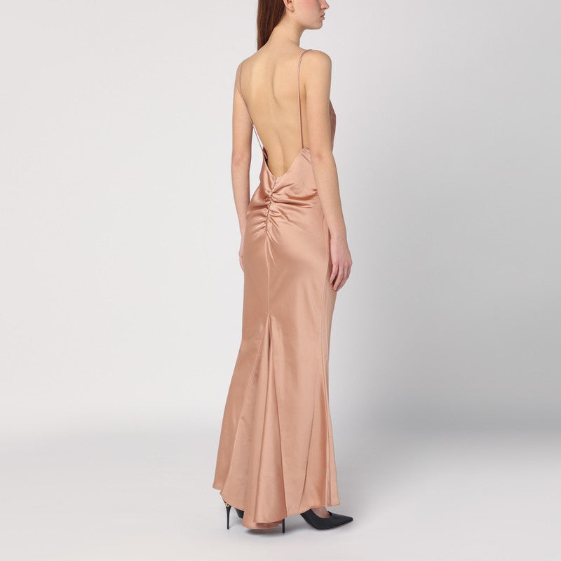 Light Pink Dress With Back Draping