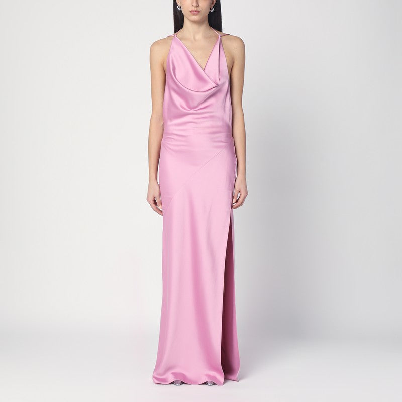 Pink Dress With Open Back