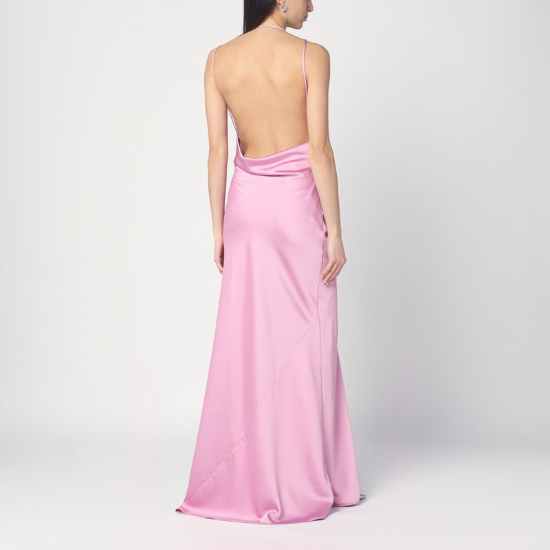 Pink Dress With Open Back