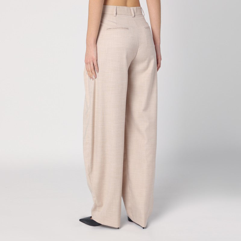 Wide Sand-coloured Pants