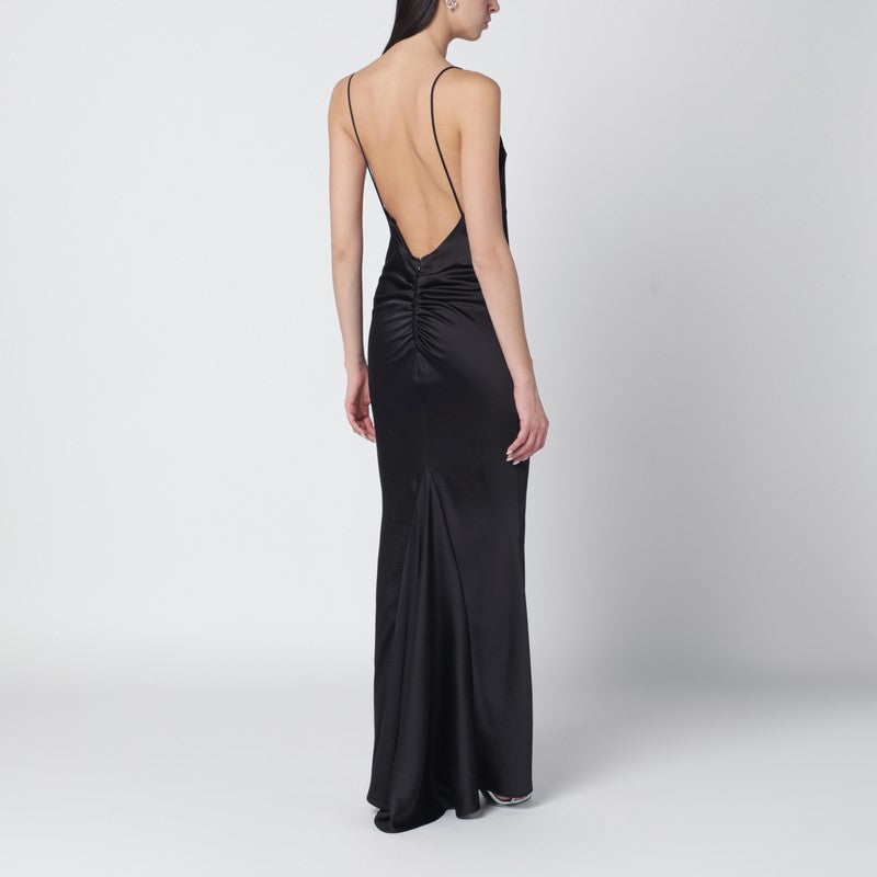 Black Ninfea dress with back draping