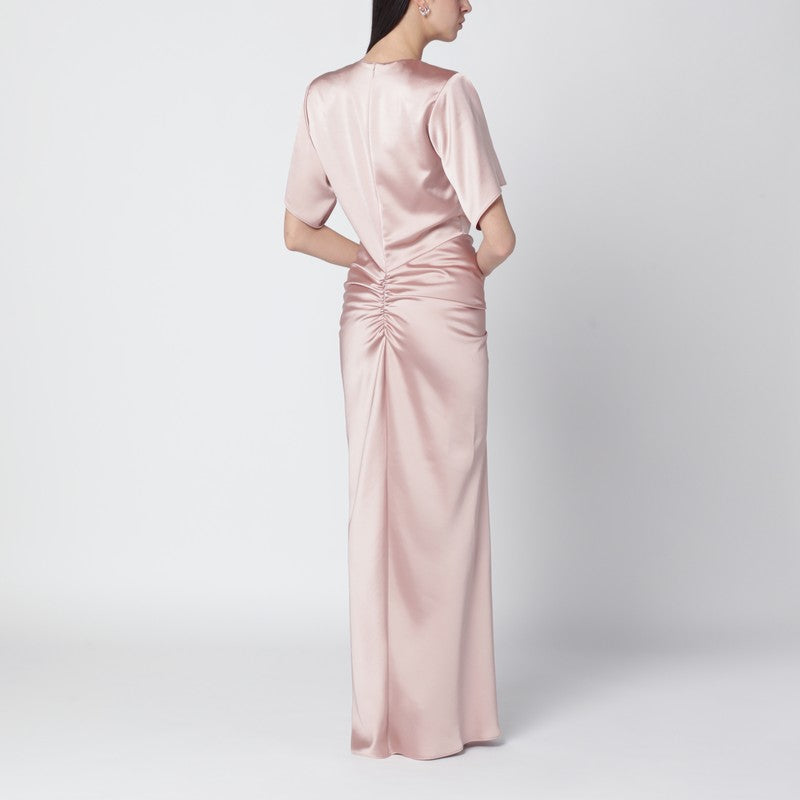 Light pink Iris dress with draping