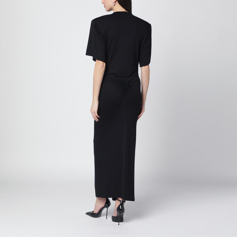 Black Lennox midi dress