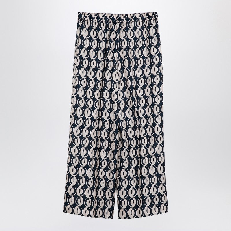 All Over Printed Silk Trousers