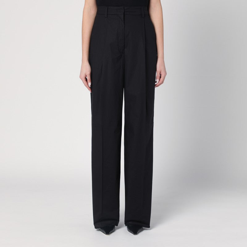 Wide Black Axel Trousers