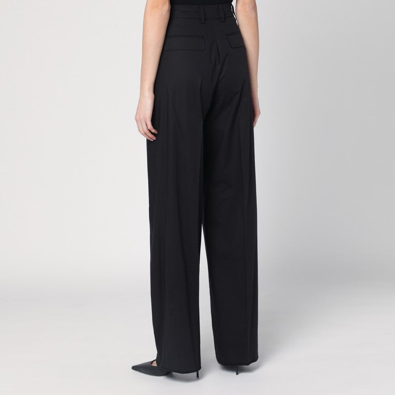Wide Black Axel Trousers