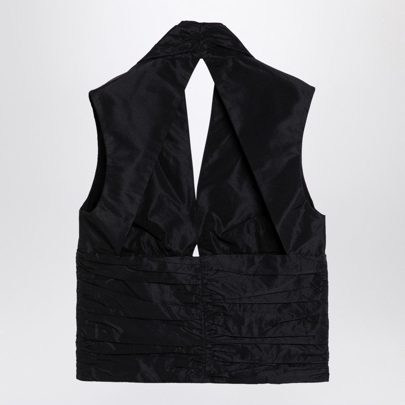 Black Zipped Waistcoat