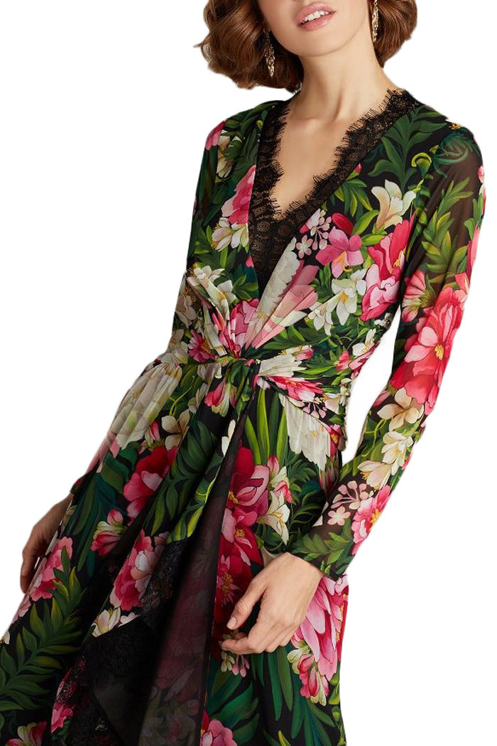 LOLA FLORAL MIDI DRESS