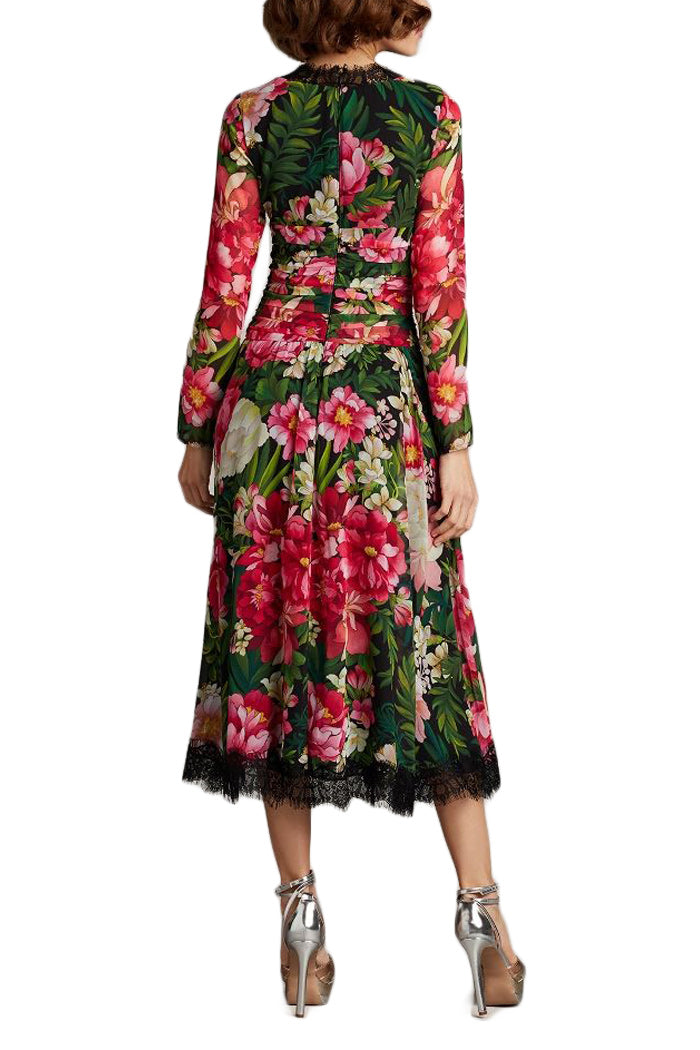 LOLA FLORAL MIDI DRESS