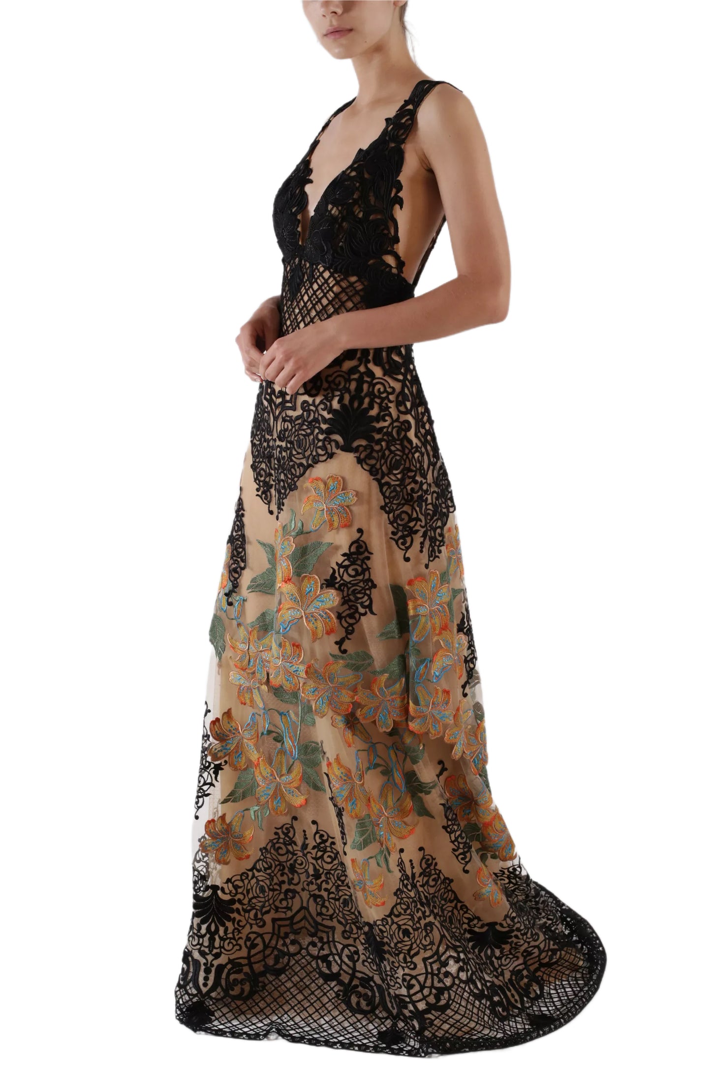 TRIGUERO EMBROIDERED GOWN