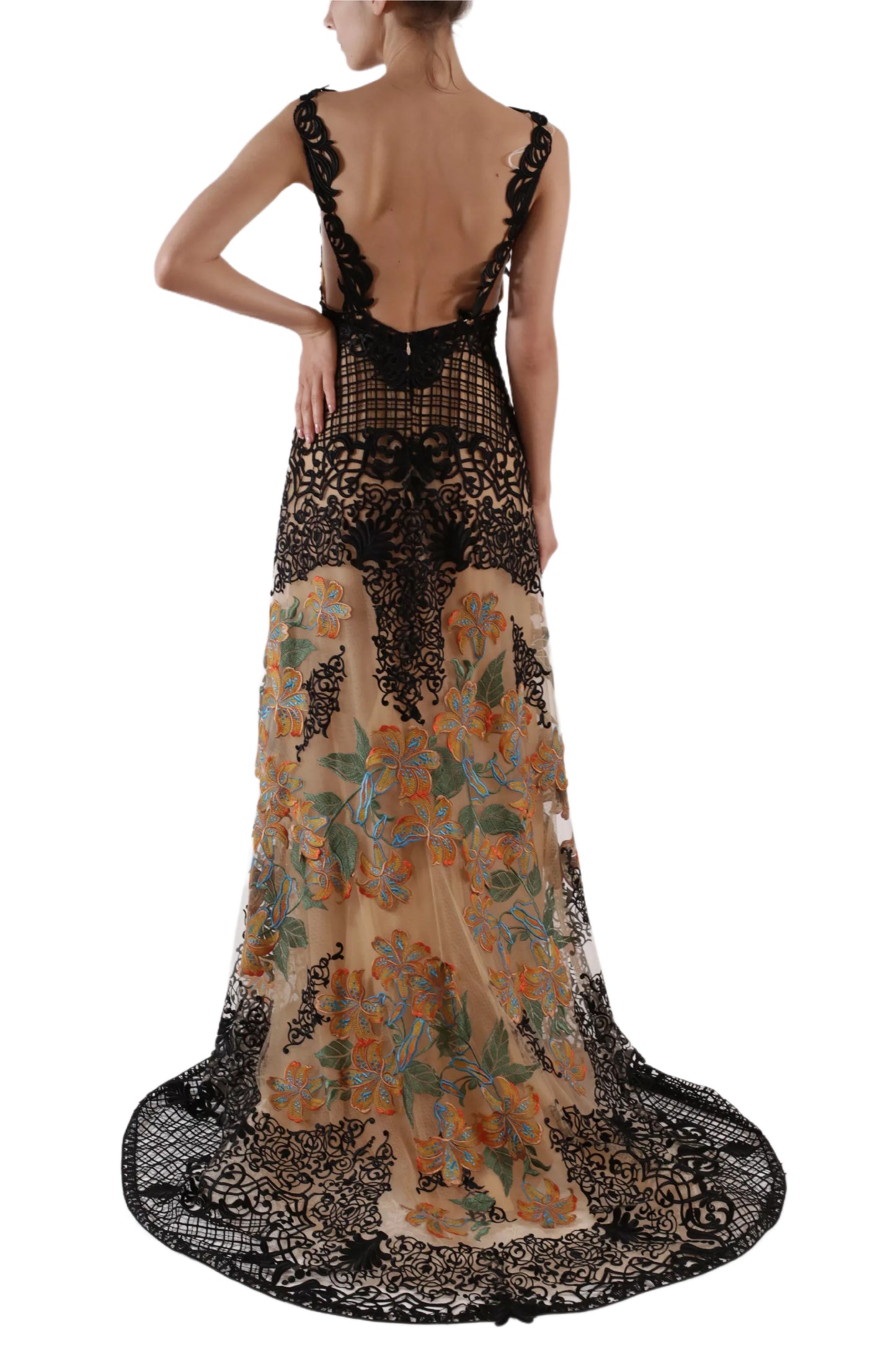 TRIGUERO EMBROIDERED GOWN
