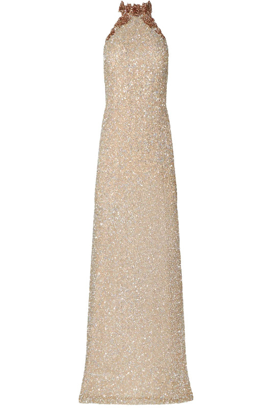 TRINITY SEQUIN HALTERNECK GOWN