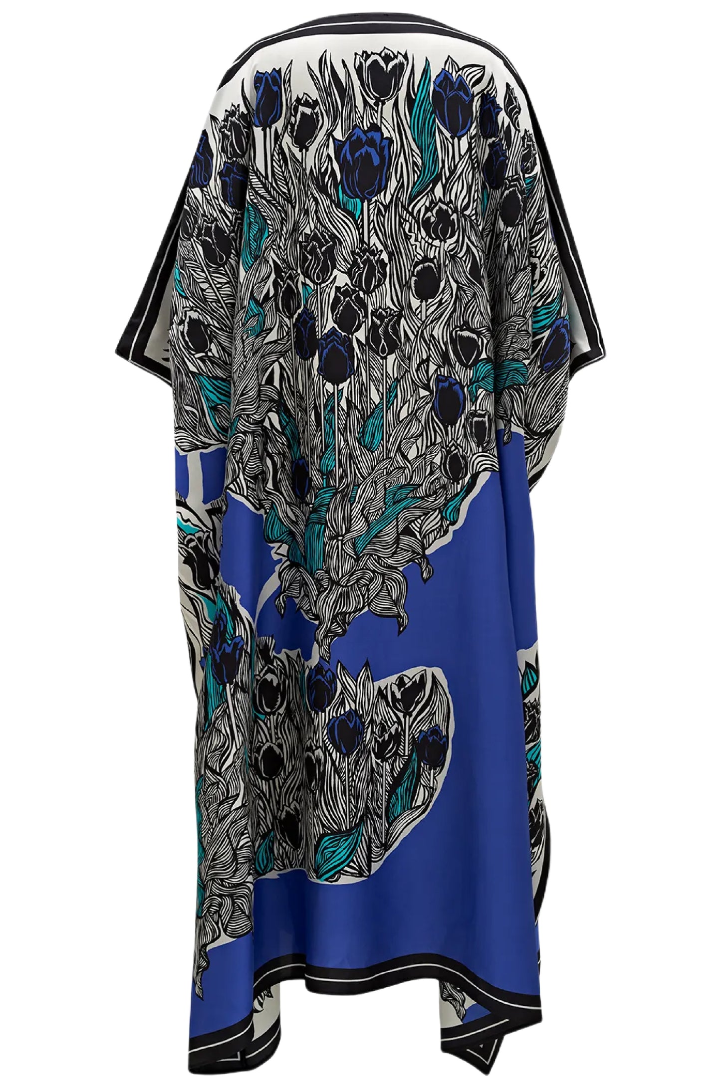 TULIPS CAFTAN IN BLUE
