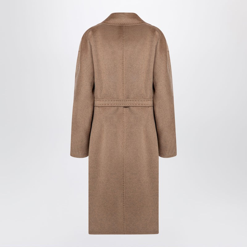 Beige Deconstructed Cashmere Coat