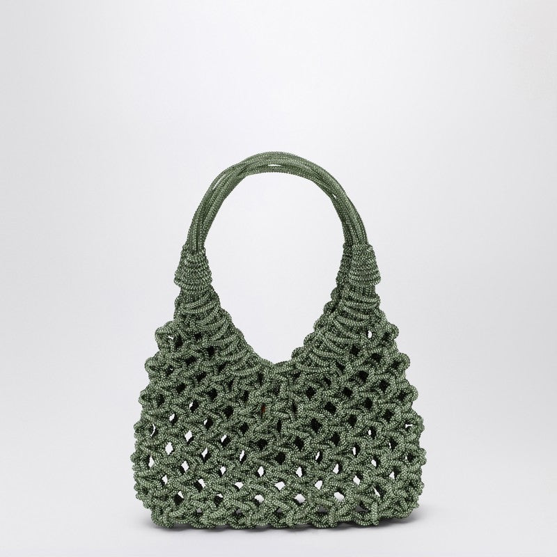 Green Vannifique Small Bag With Crystals