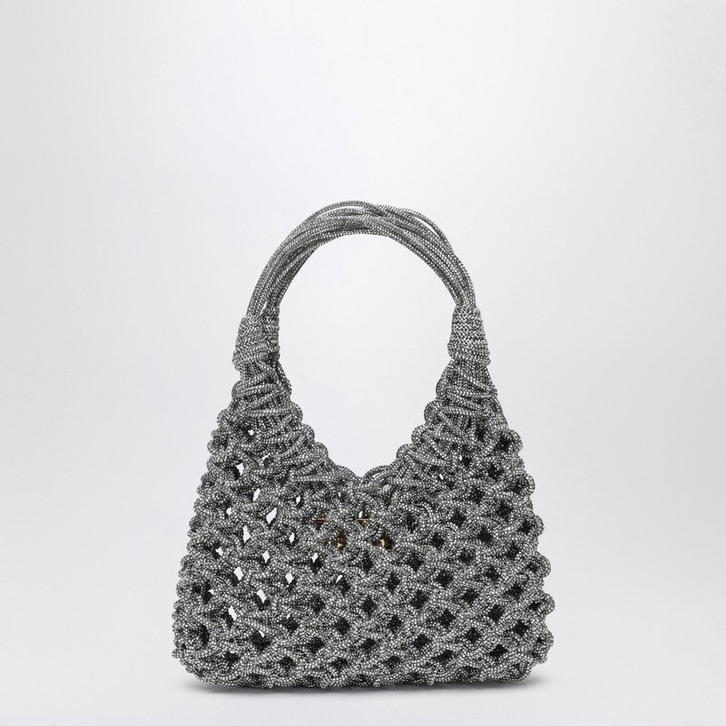 Silver Vannifique Small Bag With Crystals