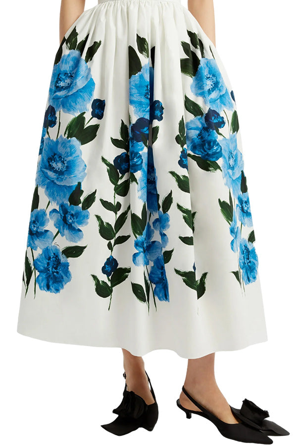 VOLUME MIDI SKIRT