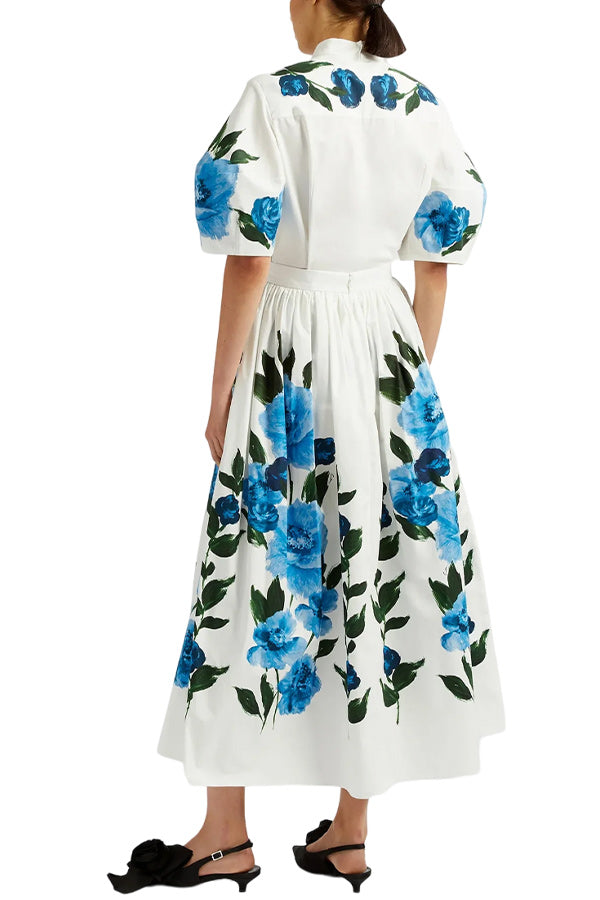 VOLUME MIDI SKIRT