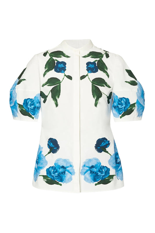 VOLUME SHORT SLEEVE BLOUSE