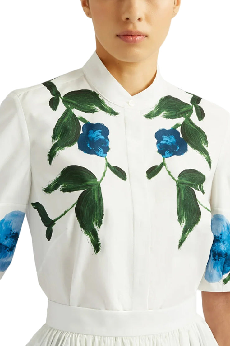 VOLUME SHORT SLEEVE BLOUSE