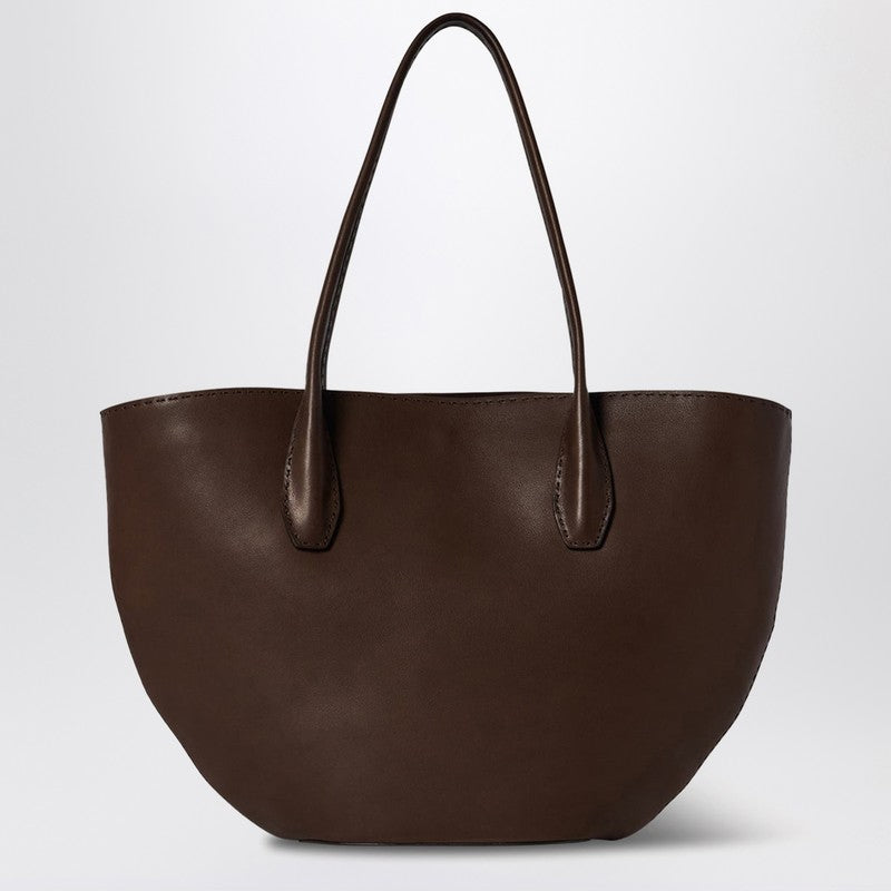 Brown Alger tote bag in leather